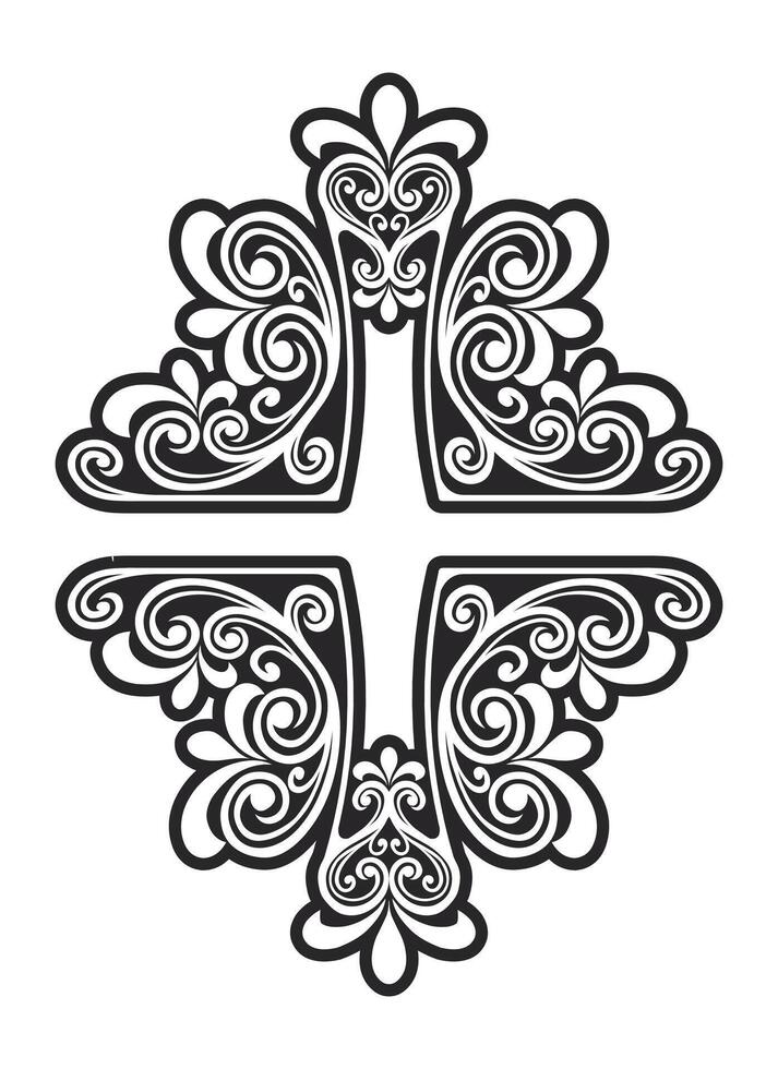 Classic ornament design for elements floral vector