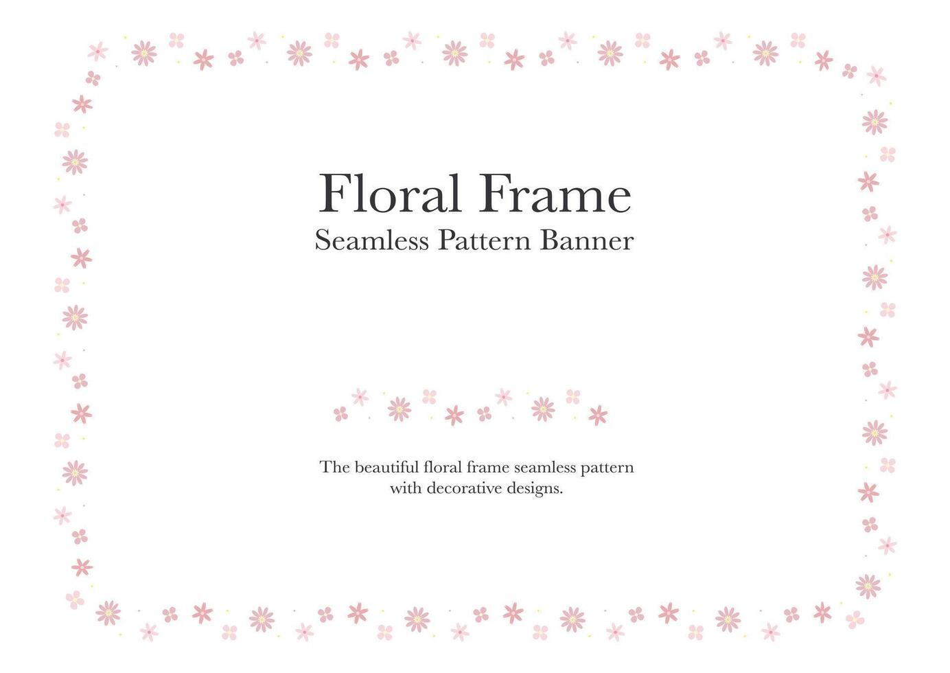 square ornamental flower frame on white background ep31 vector