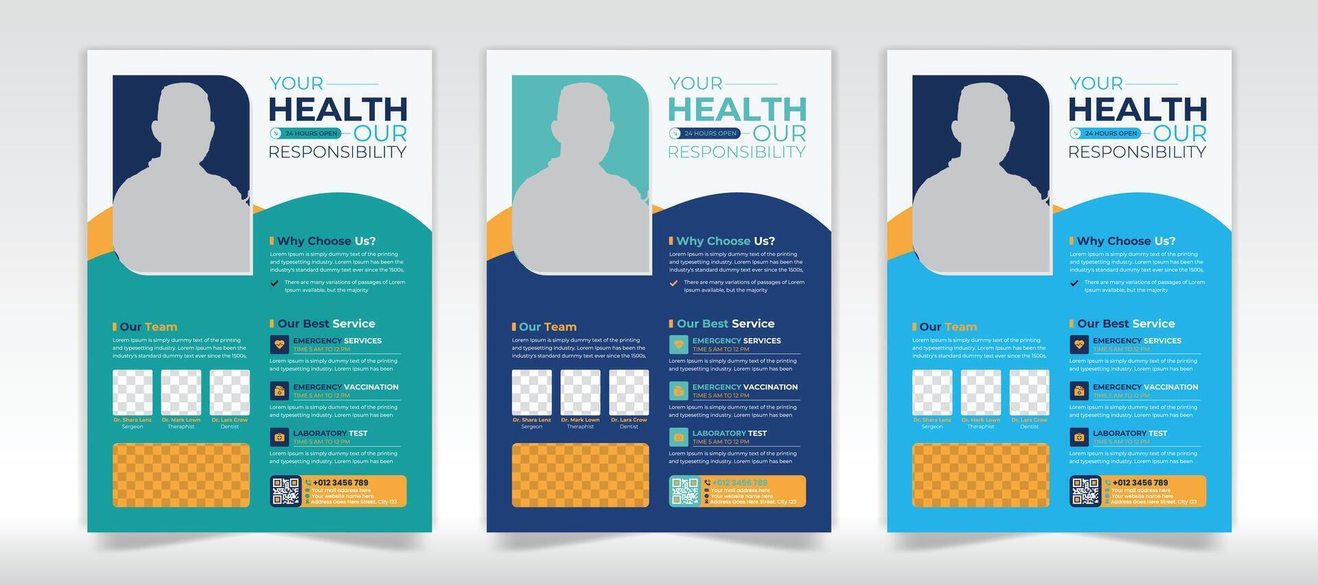 Multi color Flyer design design flyer design vector