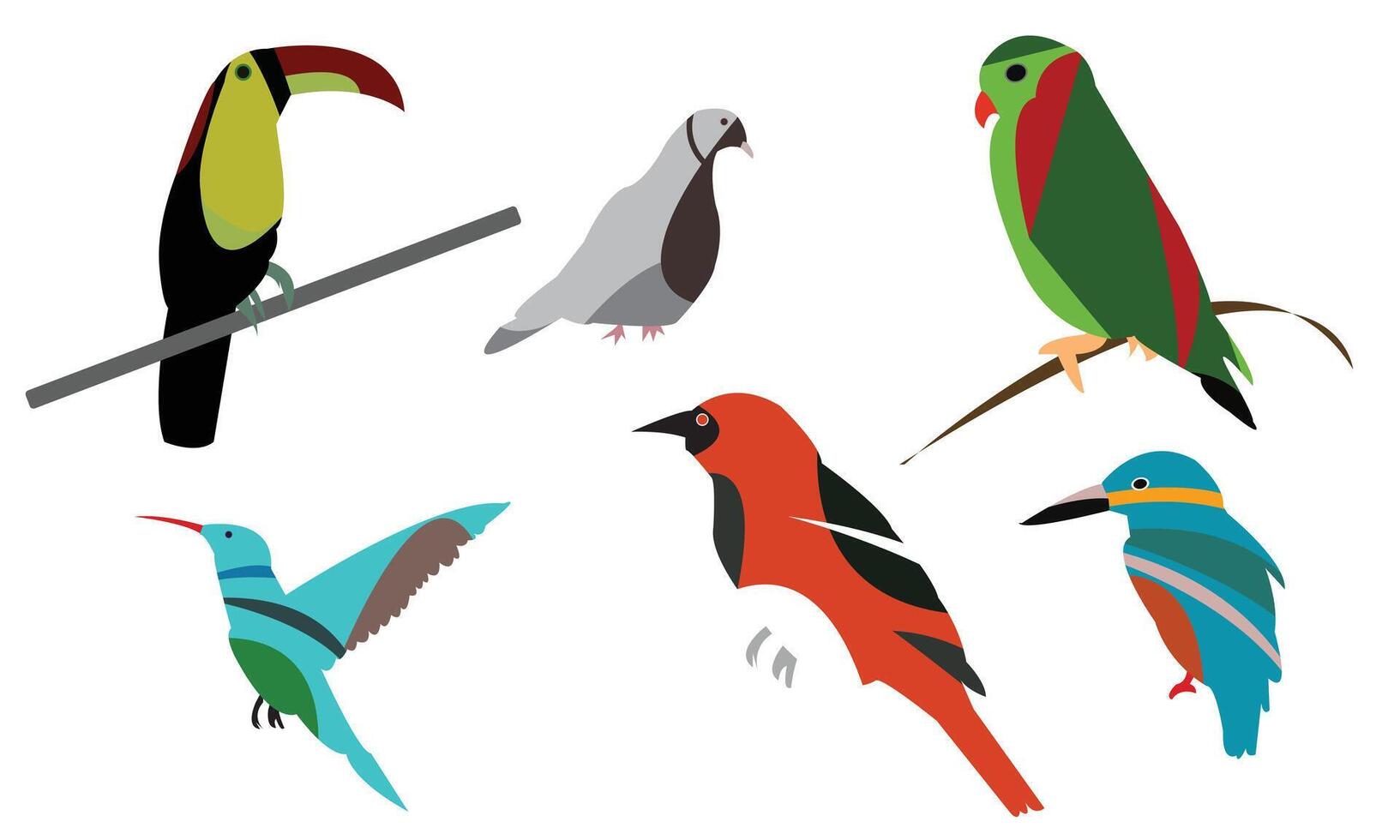 Flying Birds Design. vector