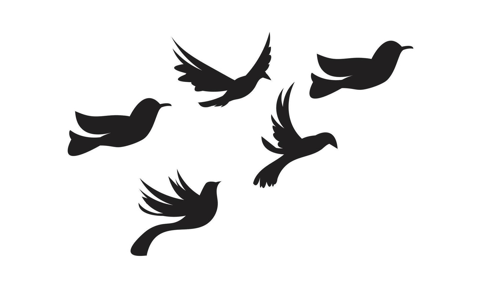 Flying Birds Design. vector