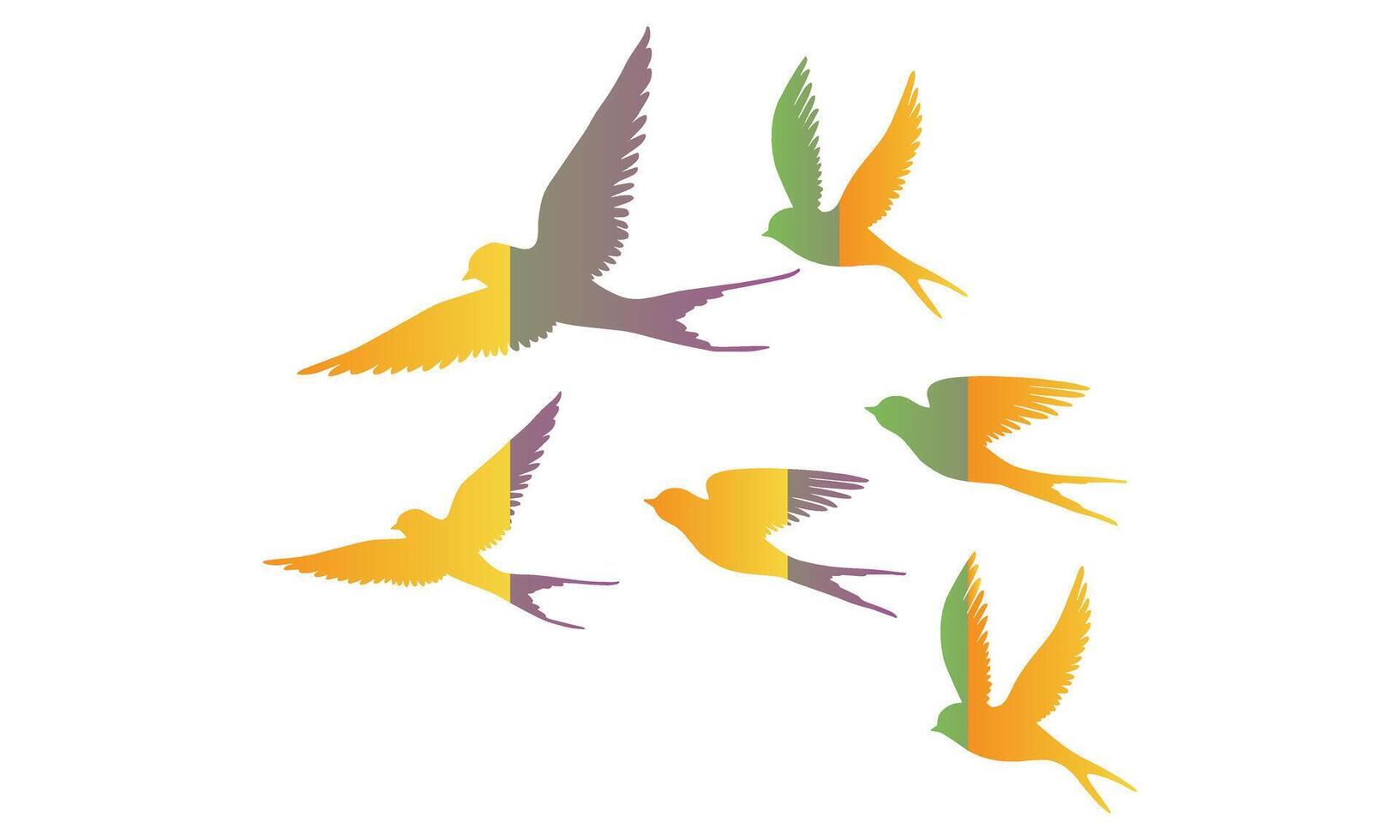 Flying Birds Design. vector