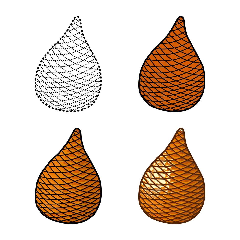ita palm set illustration vector