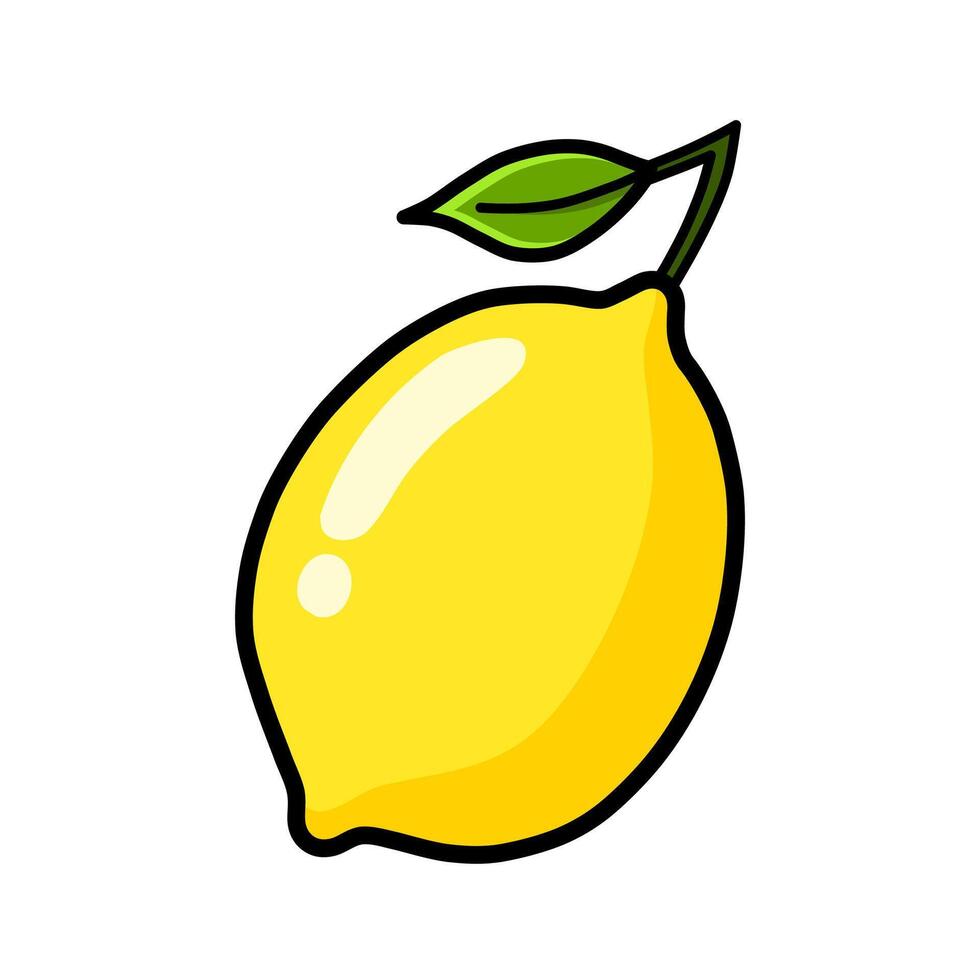 lemon fruit illustration vector