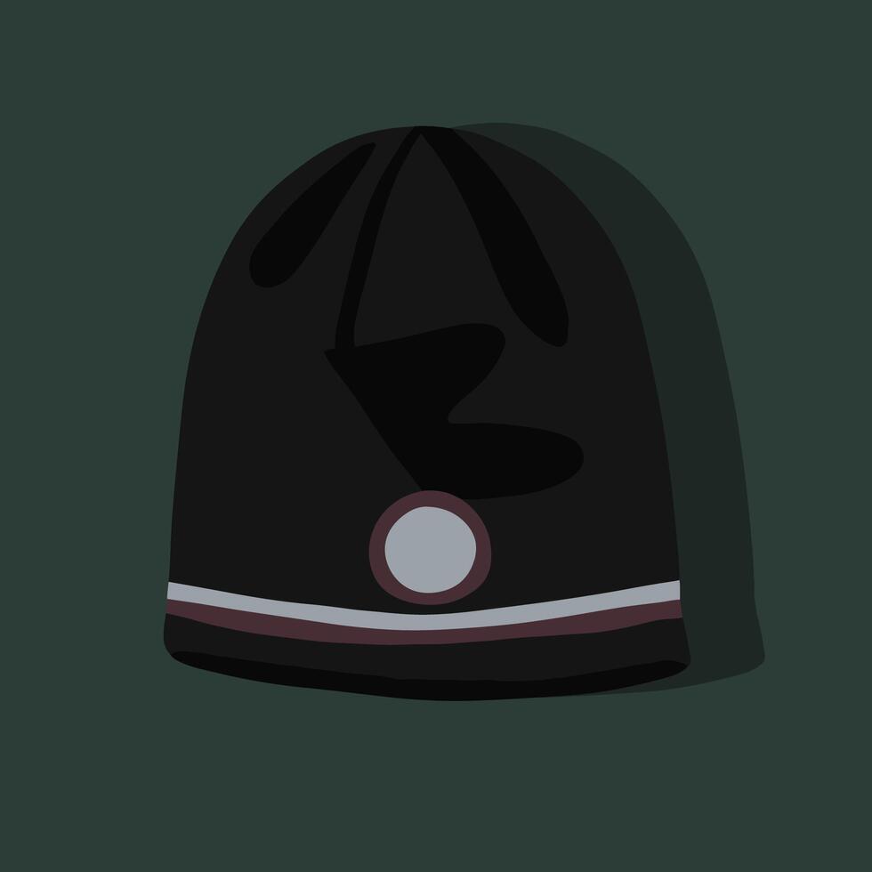 Illustration of a winter sports cap. vector