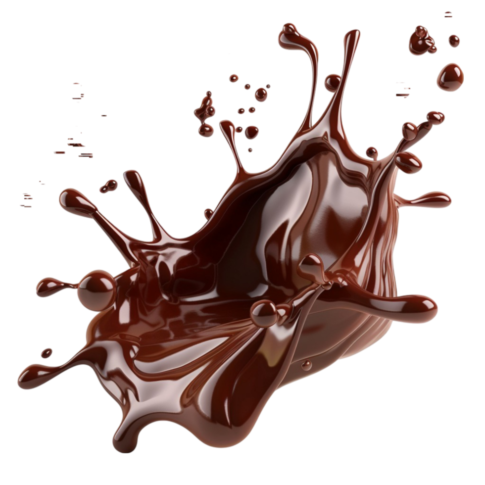 chocolate splash AI-Generated png