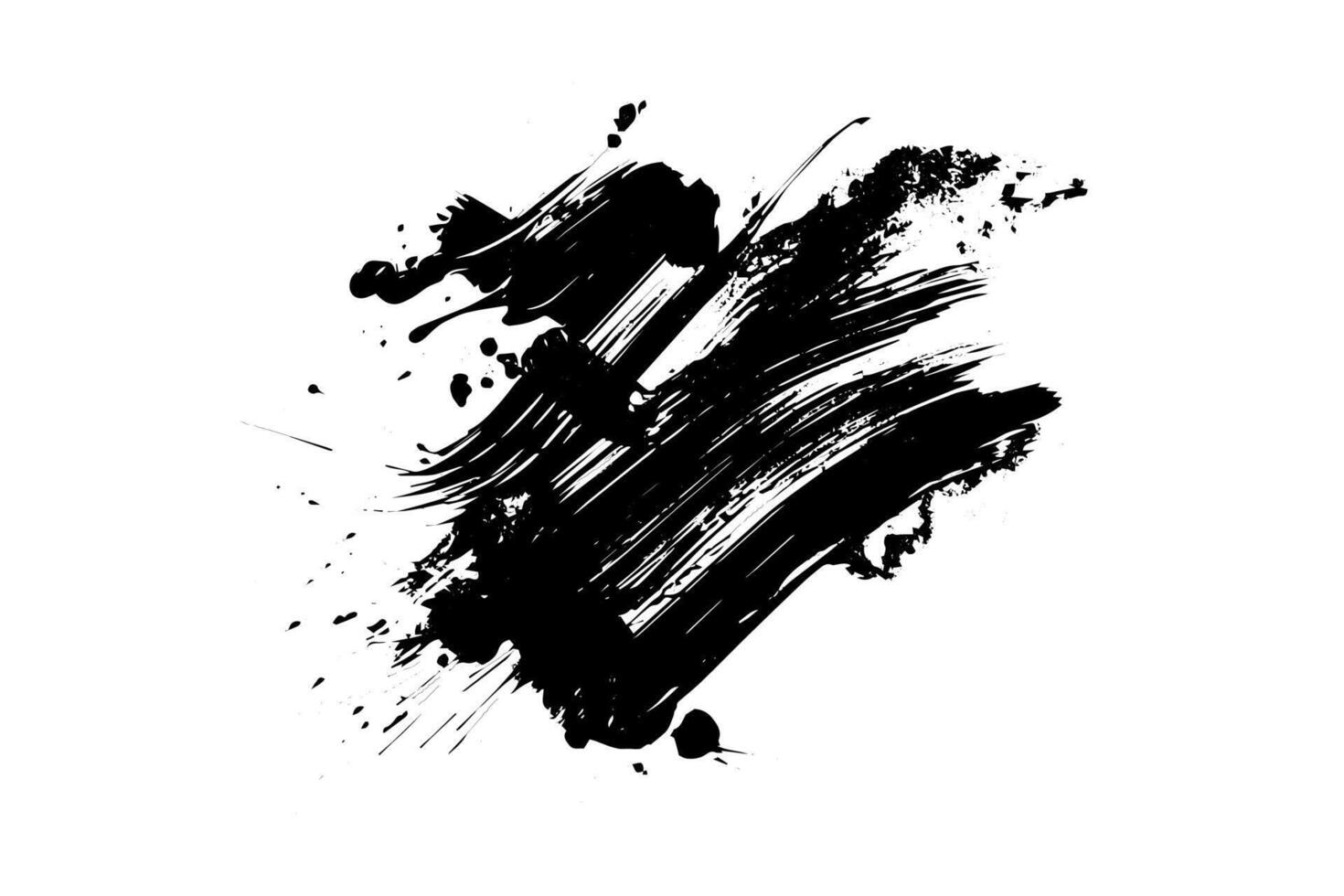 Expressive Sketch Ink Splatter Hand-Drawn Style Texture. Brush Stroke.. vector