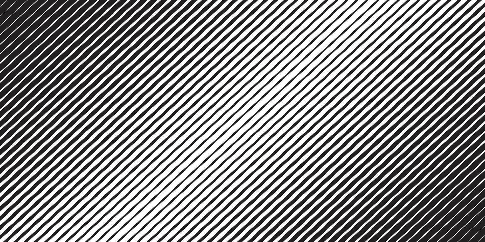 Halftone diagonal stripes lines in black and white. Stripes gradient pattern shape for background design. vector