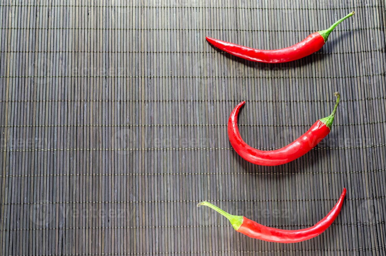 Red Hot Chili Peppers on bamboo napkin photo