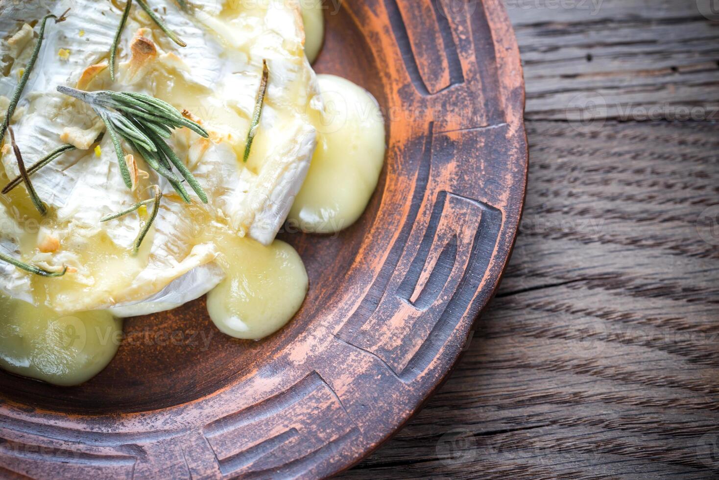 Baked Camembert cheese photo