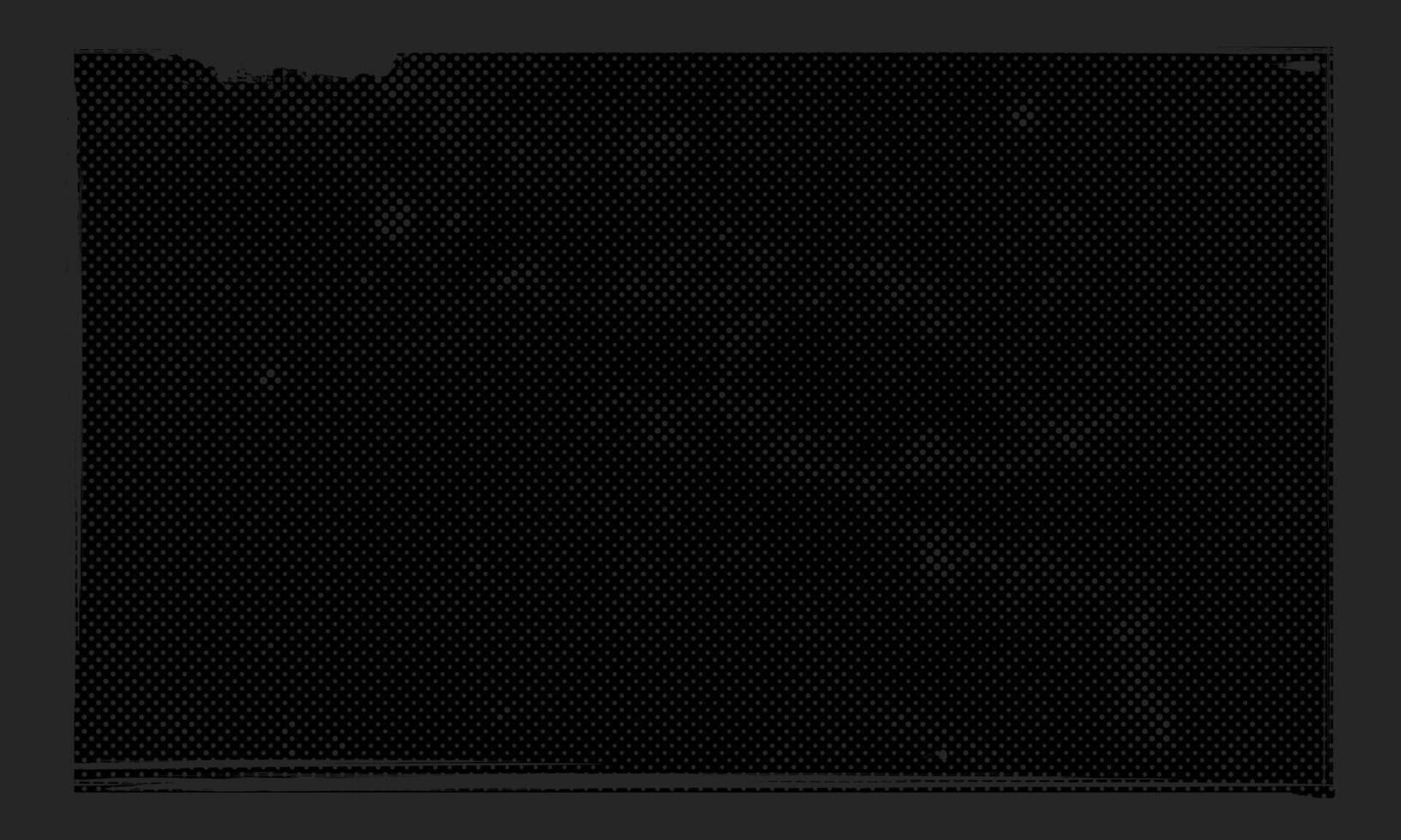 Dark Grunge Gritty Halftone Pattern Subtle Dots on Black Background Distressed Spilled Ink Banner Design vector