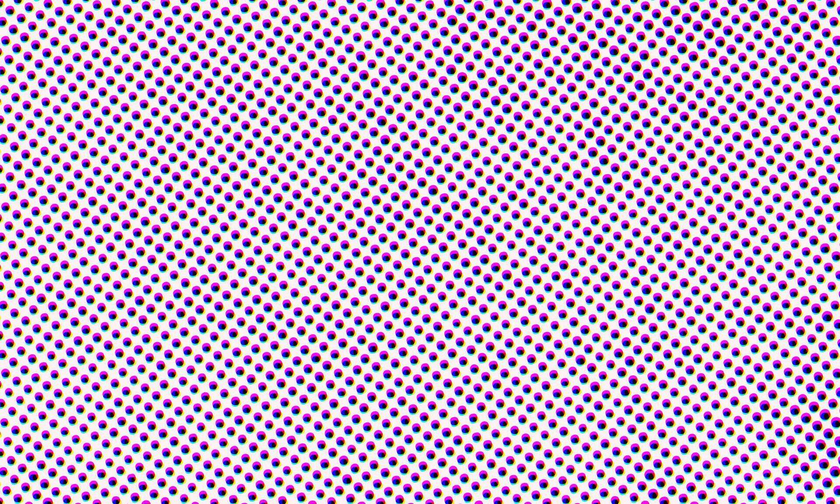 CMYK Color Halftone Dots Abstract Pattern Retro Pop Art 80s Comic Print Close Up Wallpaper Texture vector