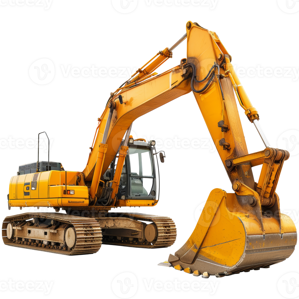 Excavator, transparent background png