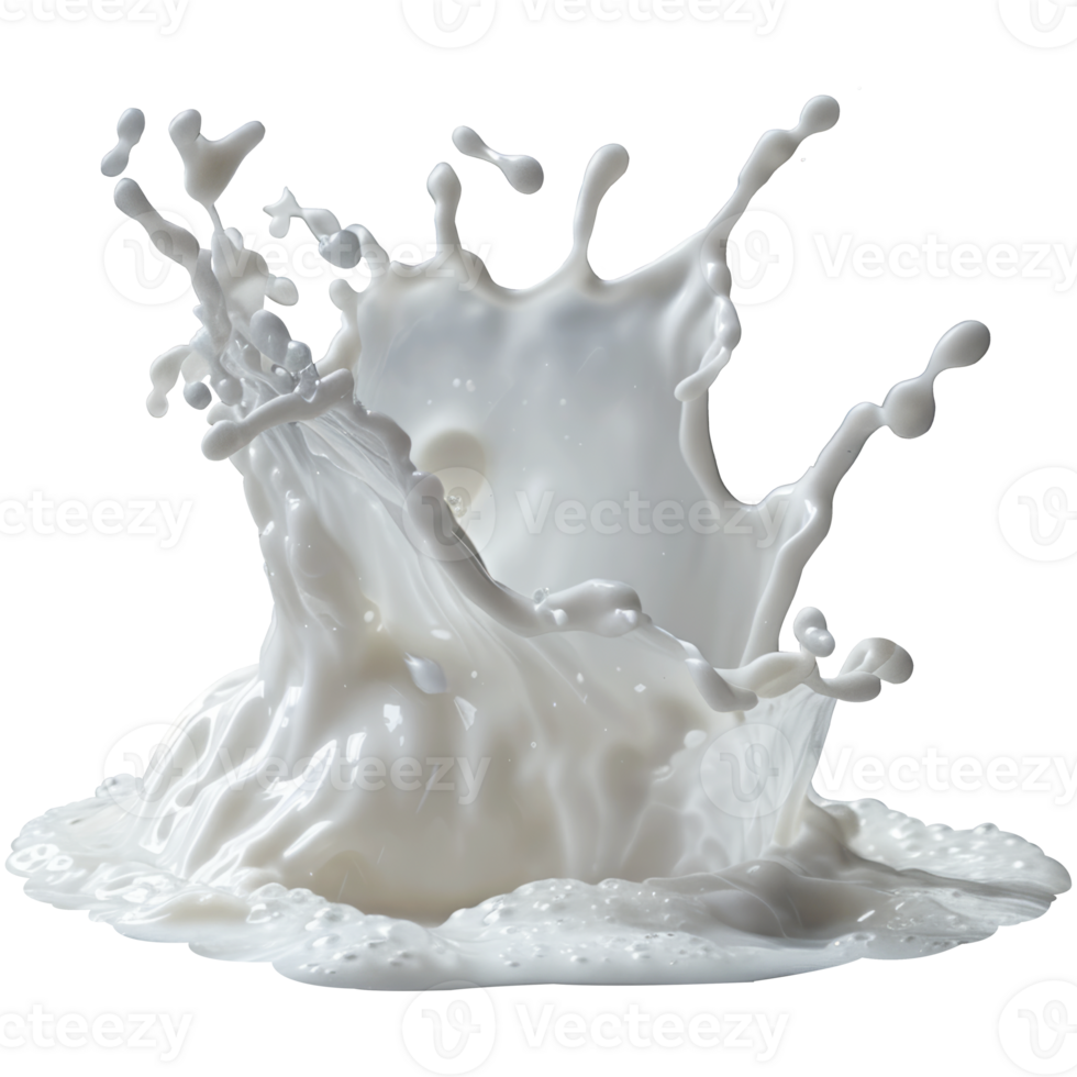 Milk wave splash, transparent background png