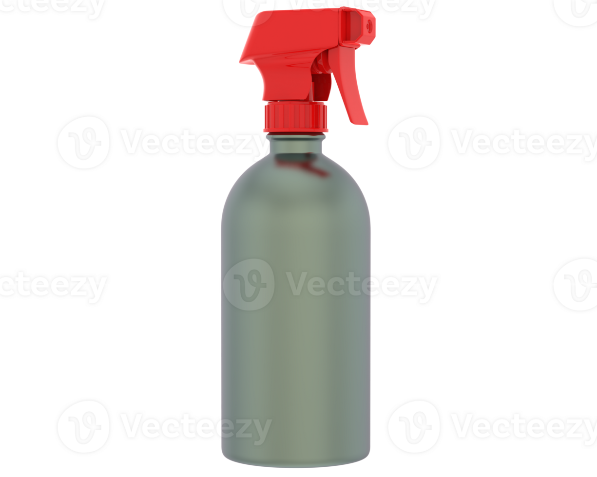 Spray bottle isolated on background. 3d rendering - illustration png