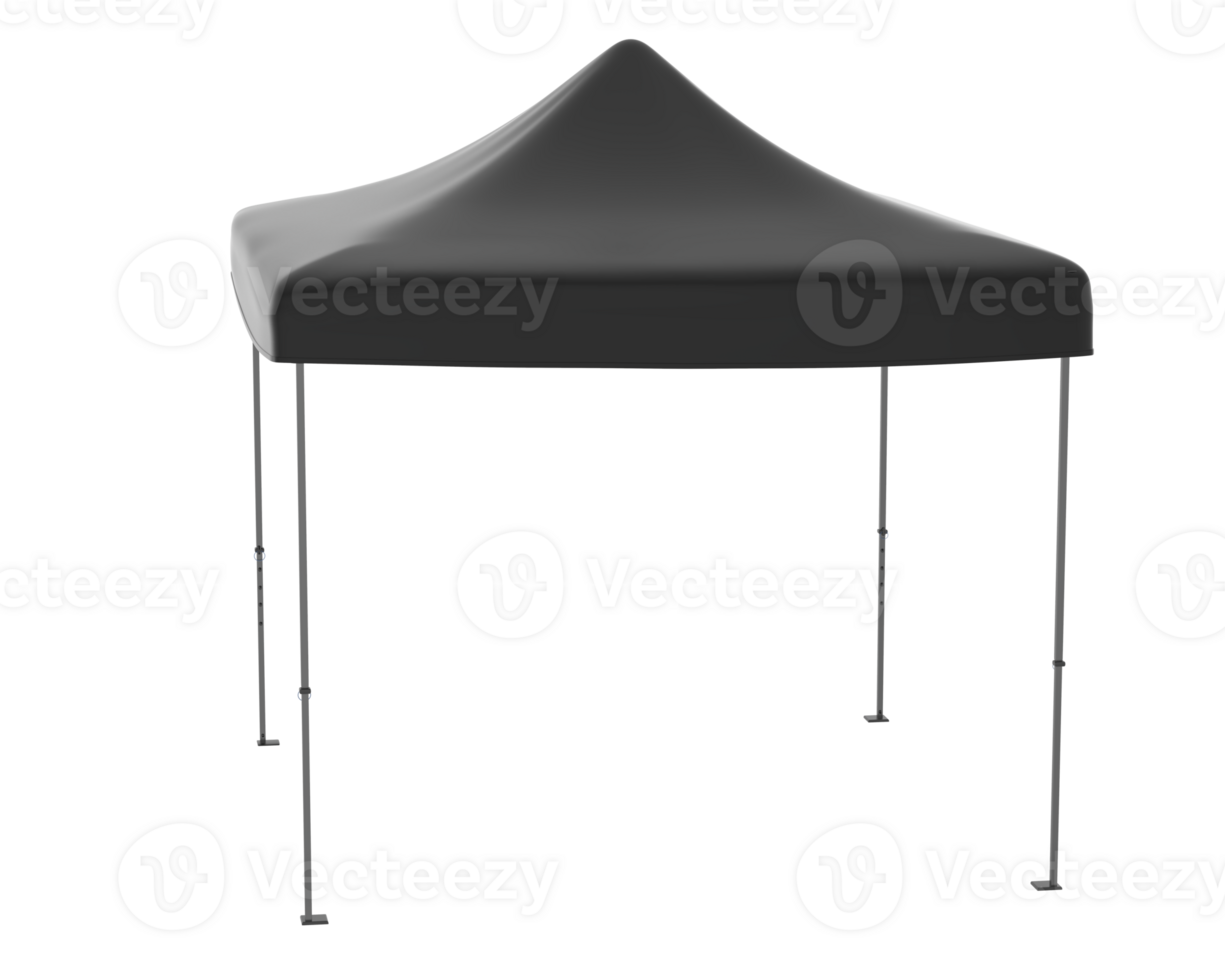 Square promotion tent isolated on background. 3d rendering - illustration png