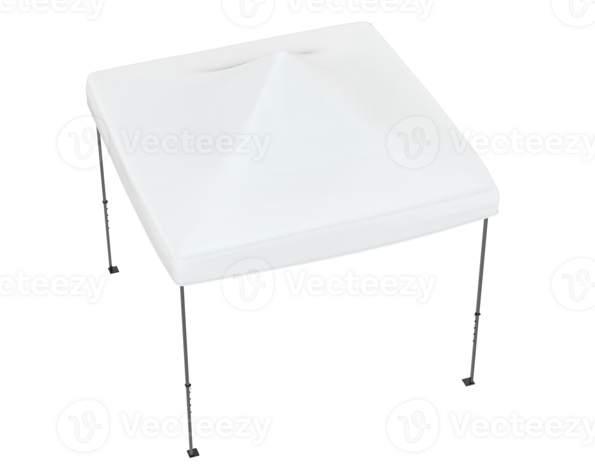 Square promotion tent isolated on background. 3d rendering - illustration png