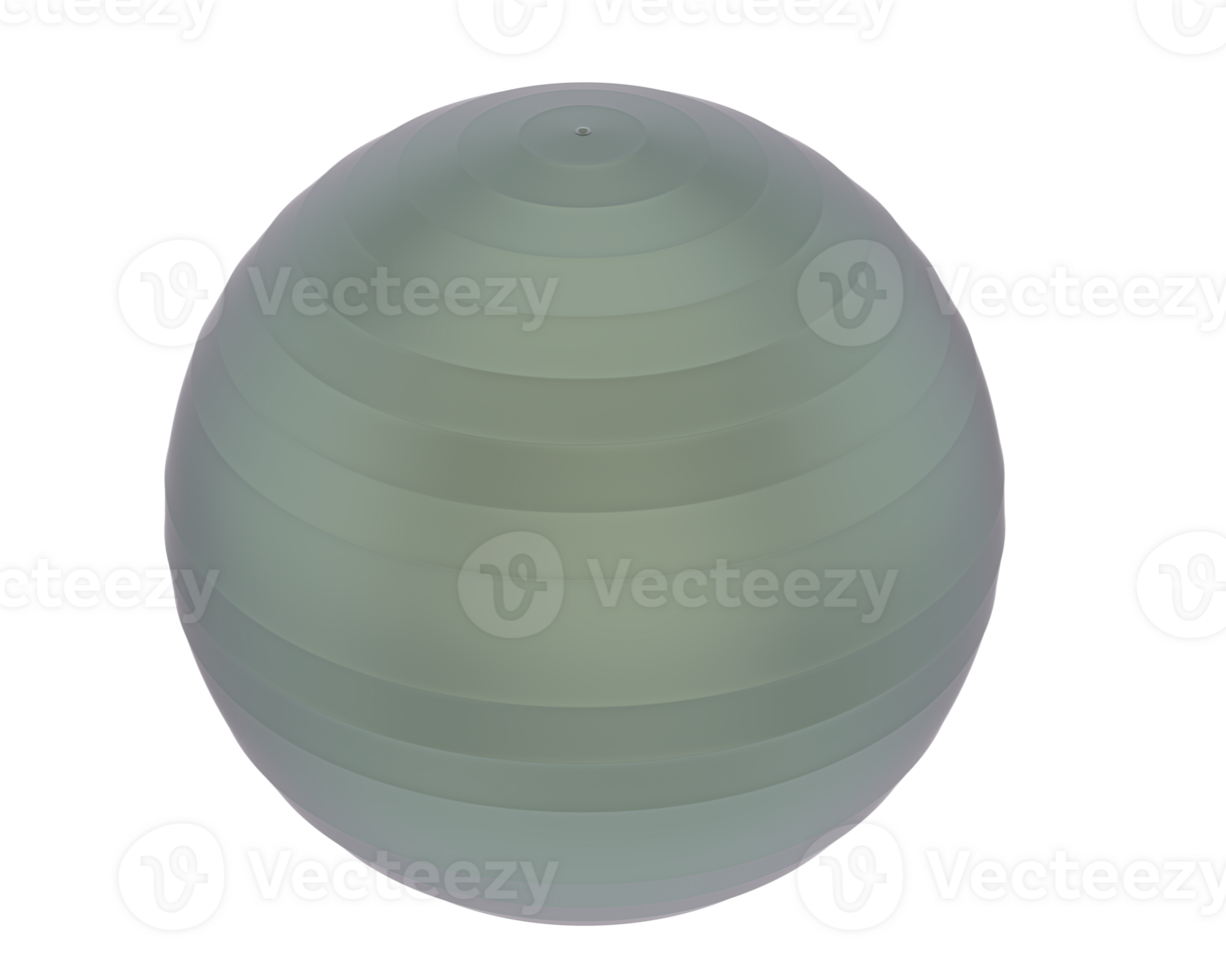 Stability ball isolated on background. 3d rendering - illustration png