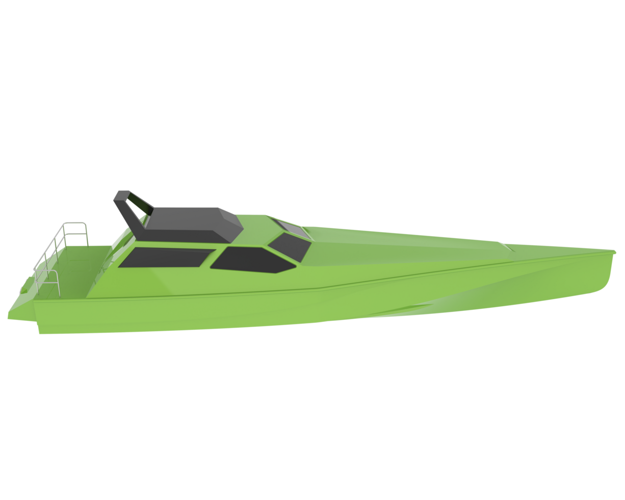 Speedboat isolated on background. 3d rendering - illustration png