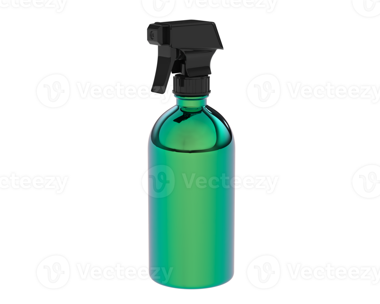 Spray bottle isolated on background. 3d rendering - illustration png