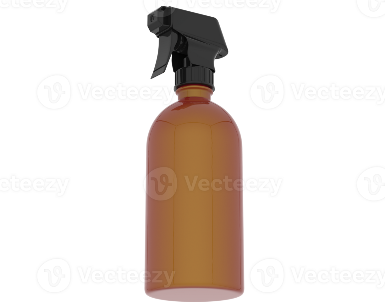 Spray bottle isolated on background. 3d rendering - illustration png