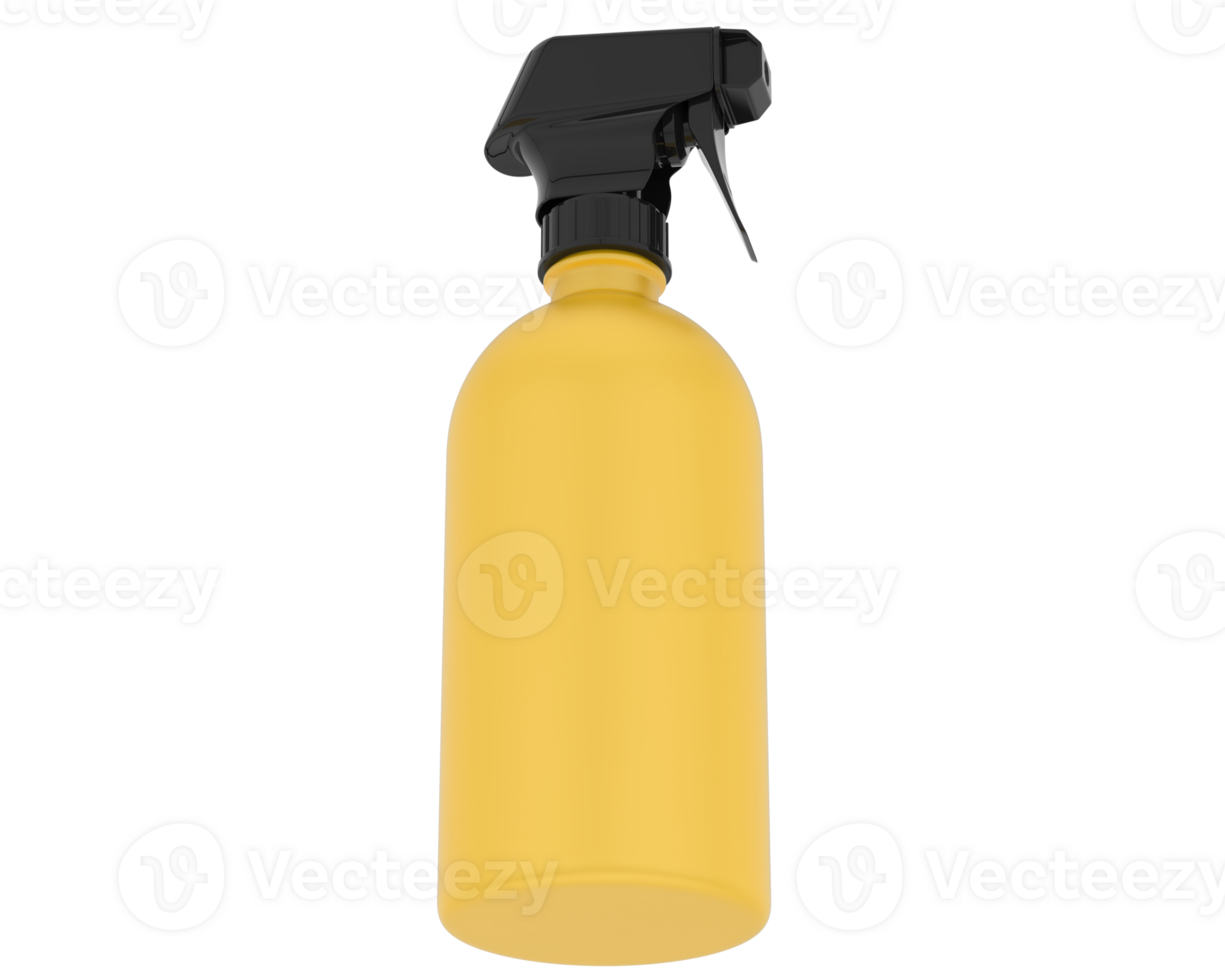 Spray bottle isolated on background. 3d rendering - illustration png