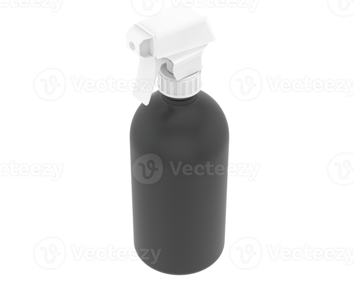 Spray bottle isolated on background. 3d rendering - illustration png