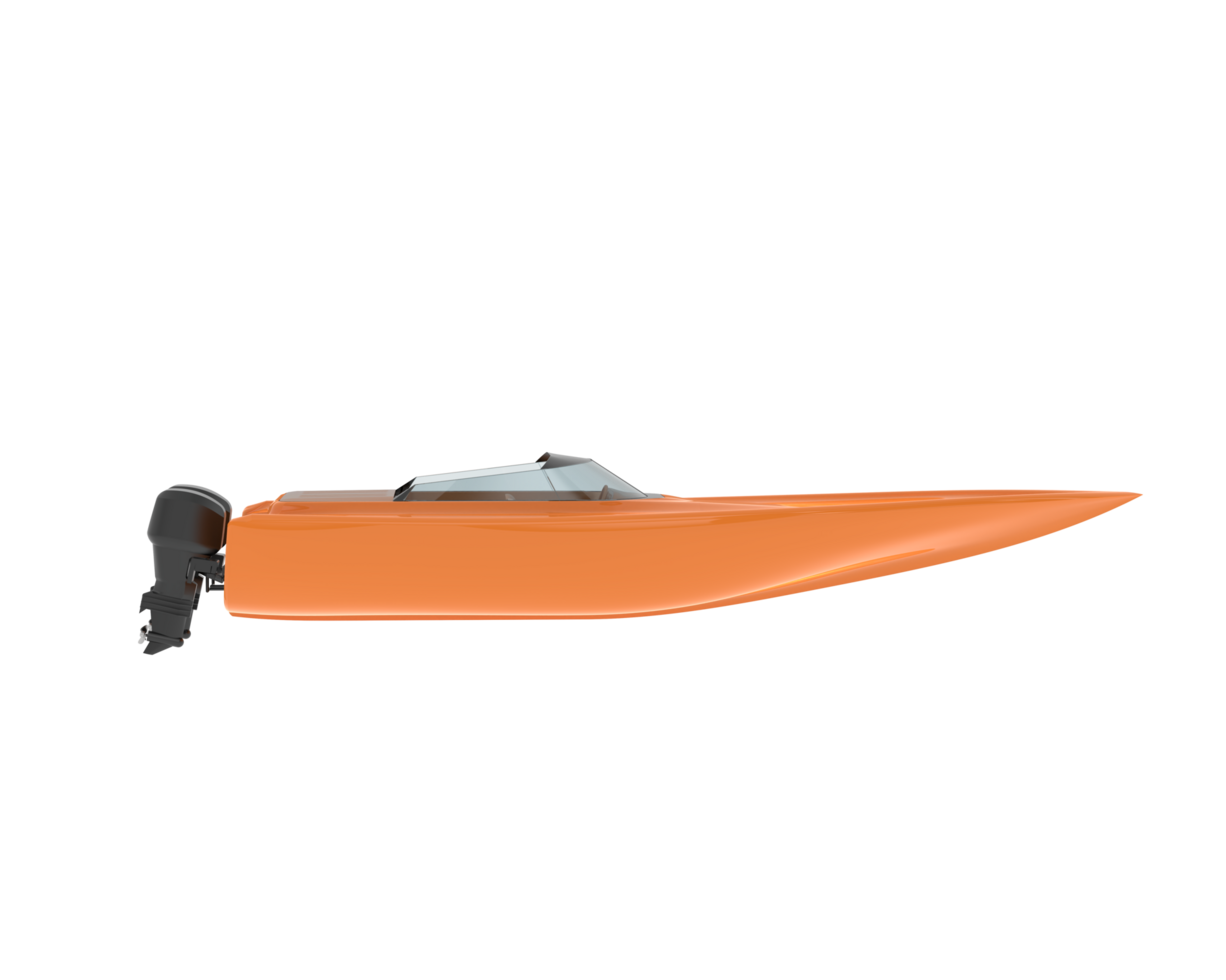 Speedboat isolated on background. 3d rendering - illustration png
