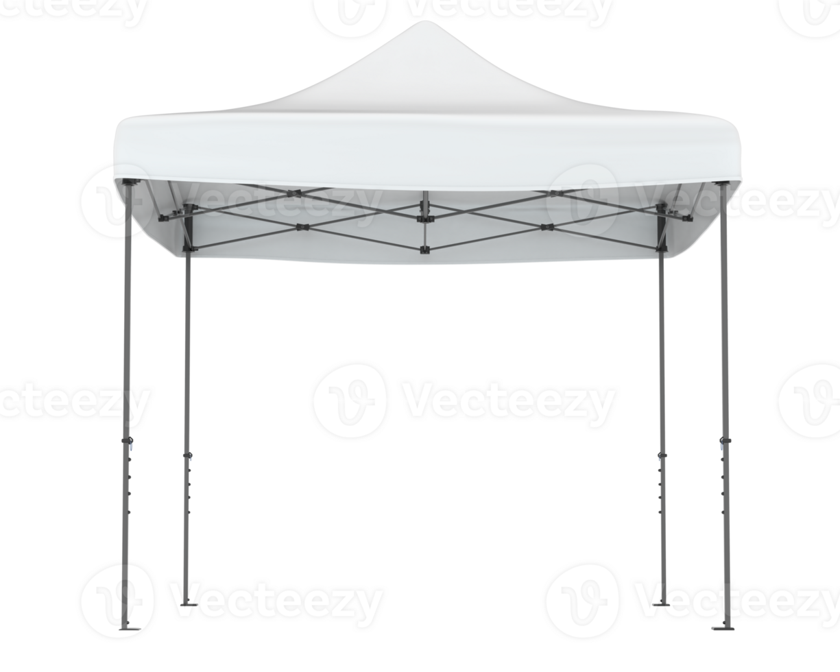 Square promotion tent isolated on background. 3d rendering - illustration png