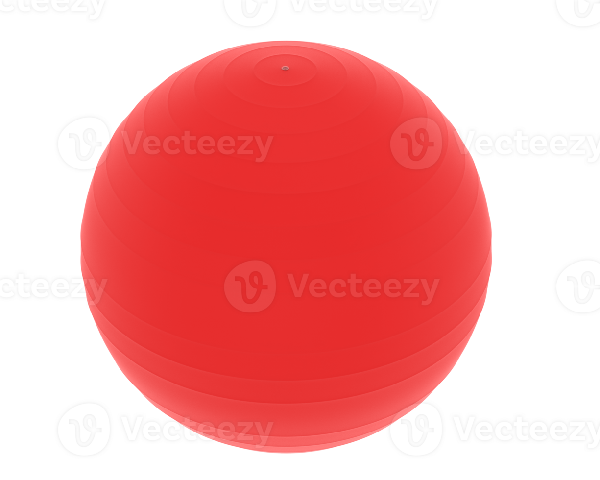 Stability ball isolated on background. 3d rendering - illustration png