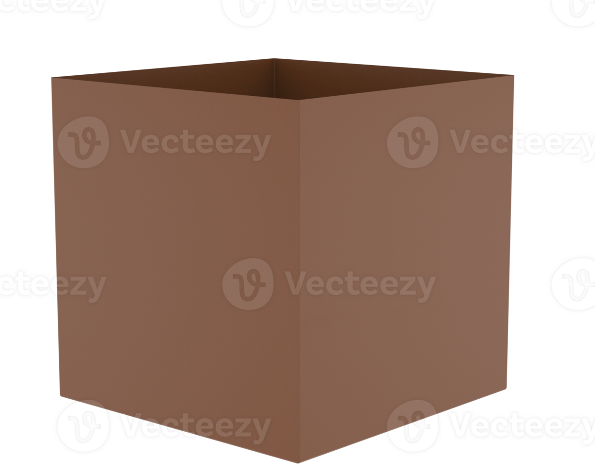 POS store boxes isolated on background. 3d rendering - illustration png