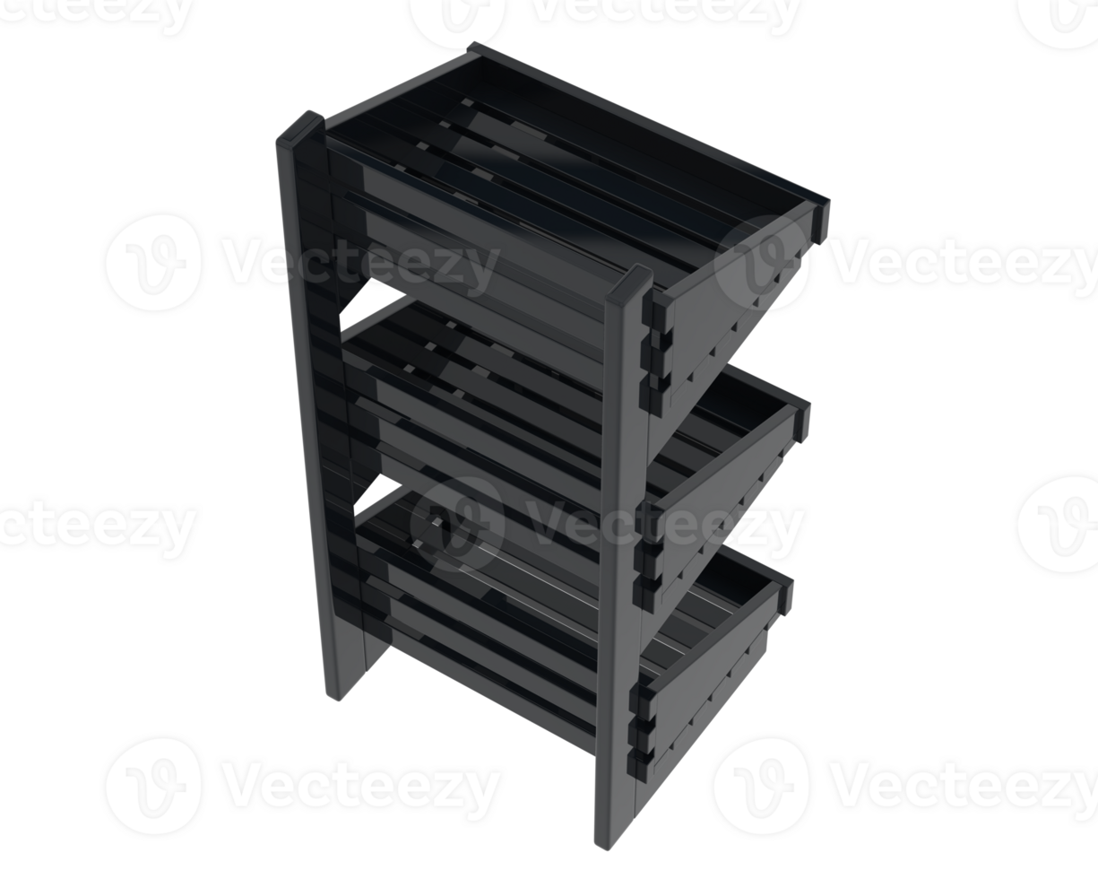 Thin display pedestal isolated on background. 3d rendering - illustration png