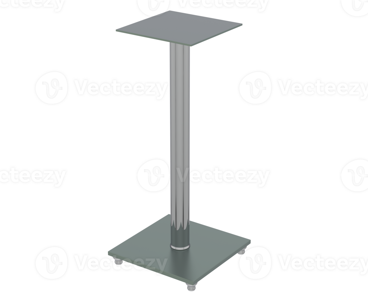 Thin display pedestal isolated on background. 3d rendering - illustration png