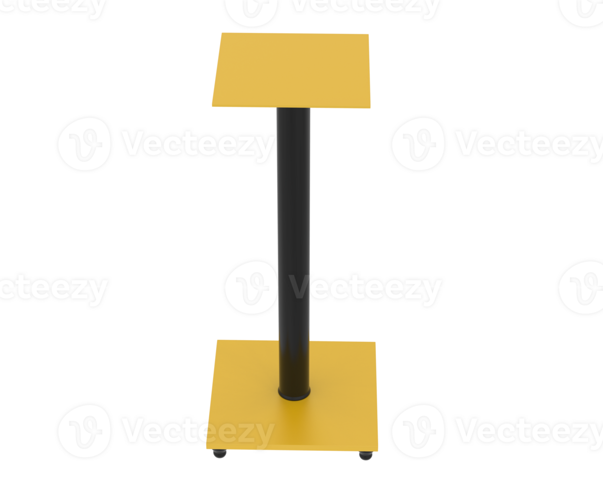 Thin display pedestal isolated on background. 3d rendering - illustration png