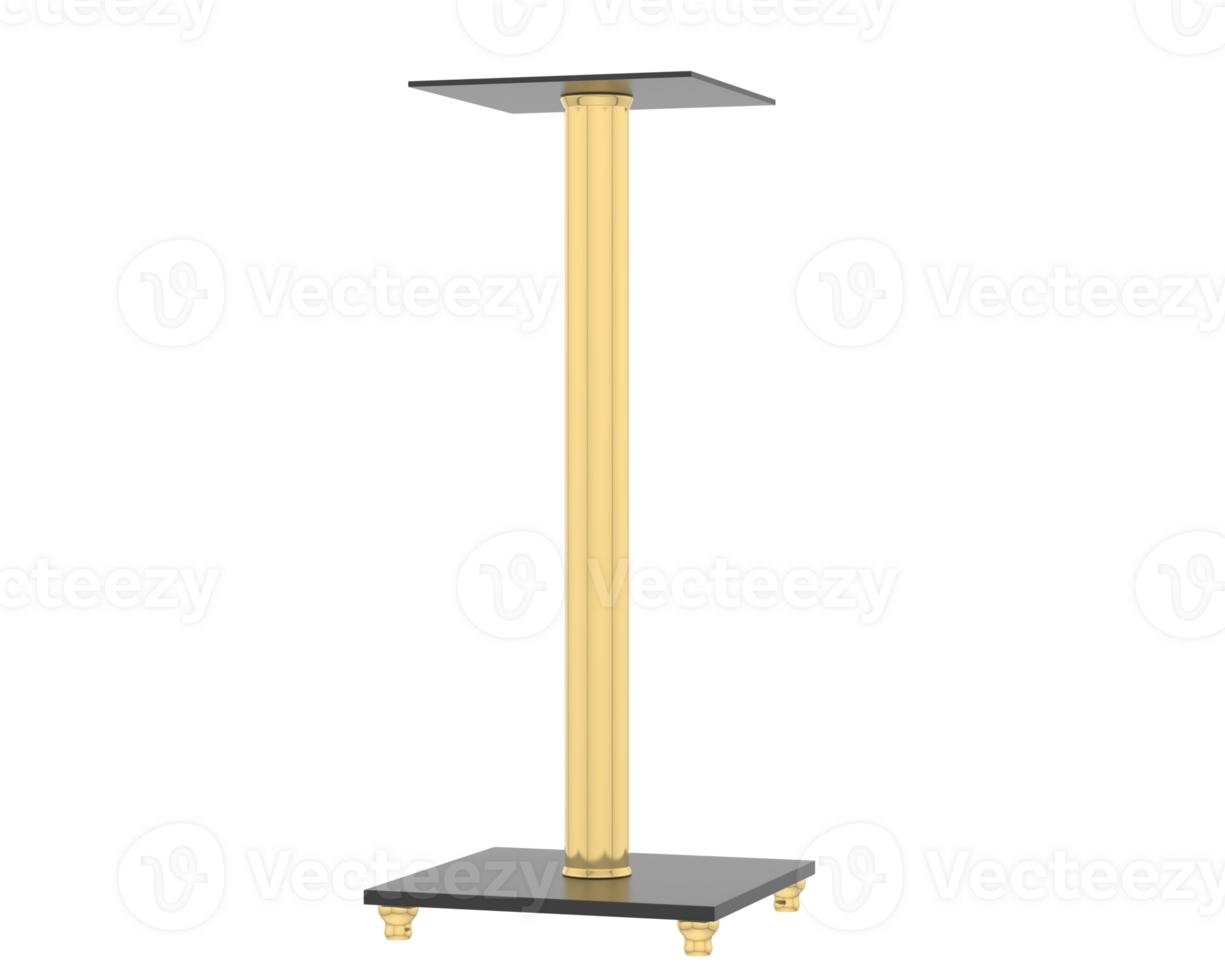 Thin display pedestal isolated on background. 3d rendering - illustration png