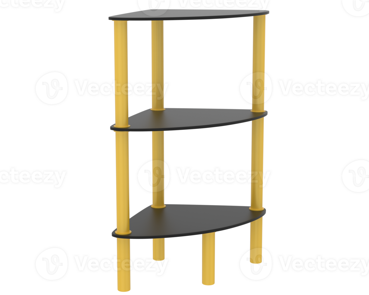 Thin display pedestal isolated on background. 3d rendering - illustration png