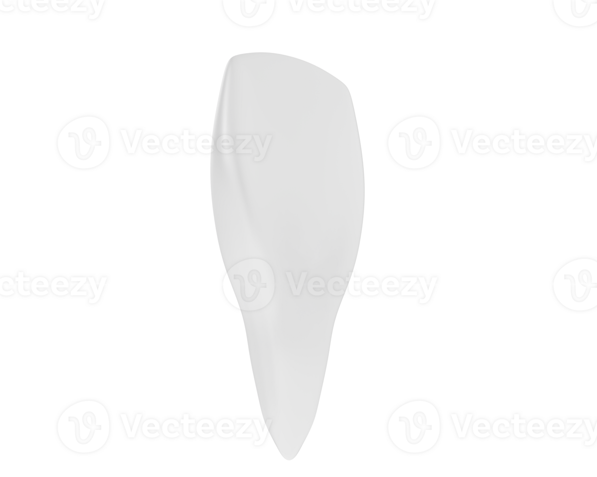 Tooth isolated on background. 3d rendering - illustration png