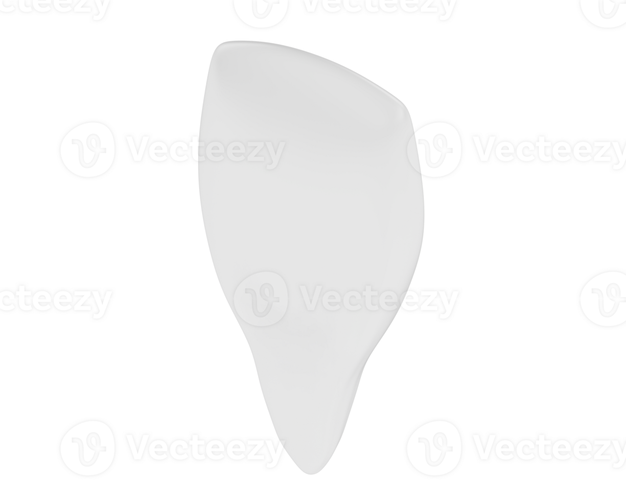 Tooth isolated on background. 3d rendering - illustration png
