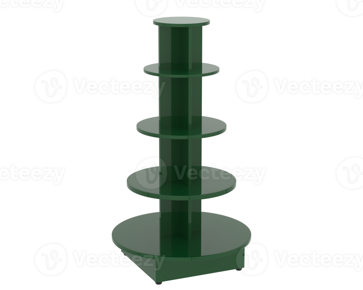 POS store steps isolated on background. 3d rendering - illustration png