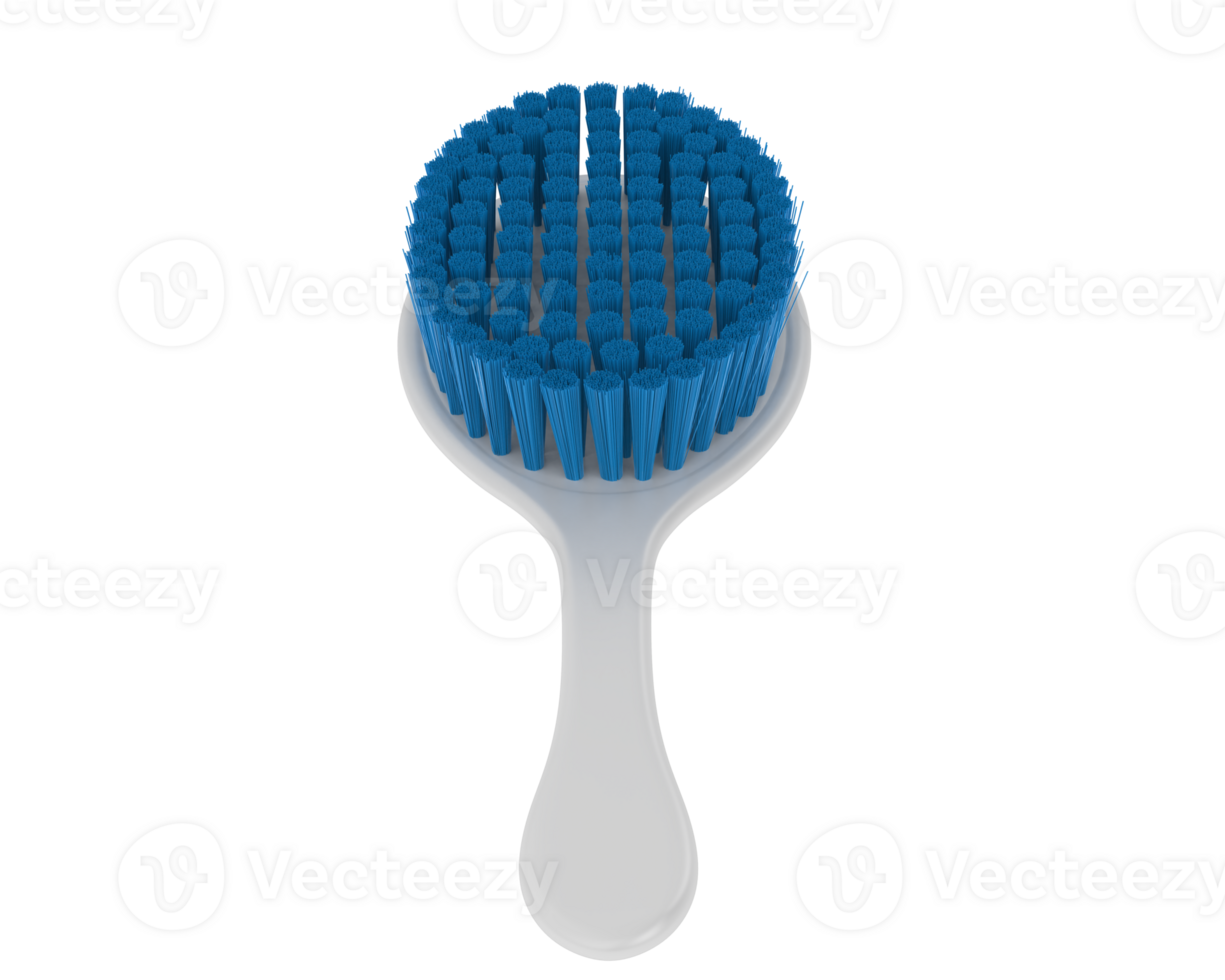 Hair brush isolated on background. 3d rendering - illustration png