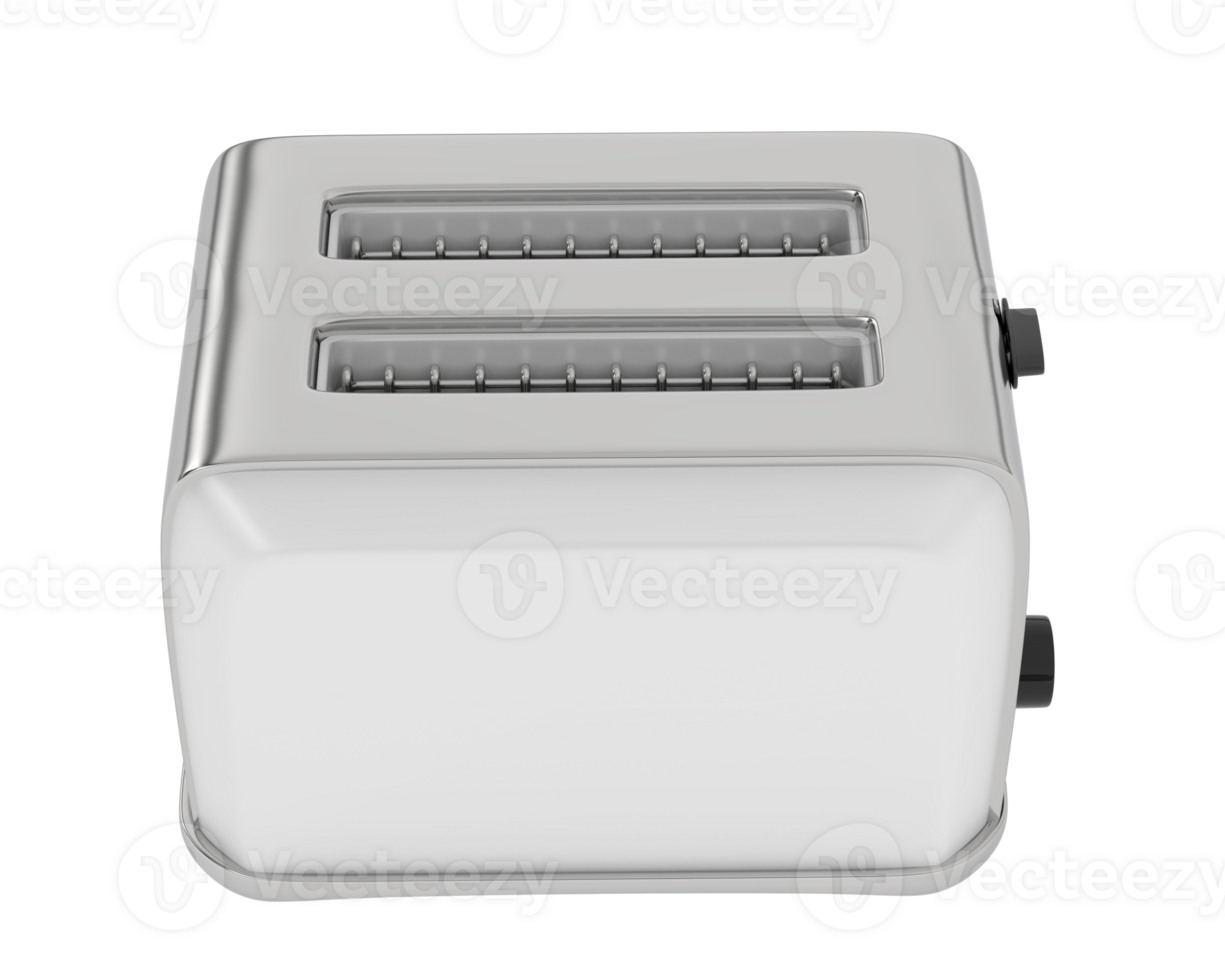 Toaster isolated on background. 3d rendering - illustration png