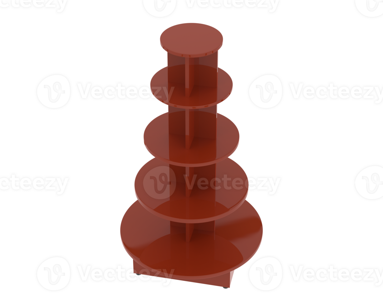 POS store steps isolated on background. 3d rendering - illustration png