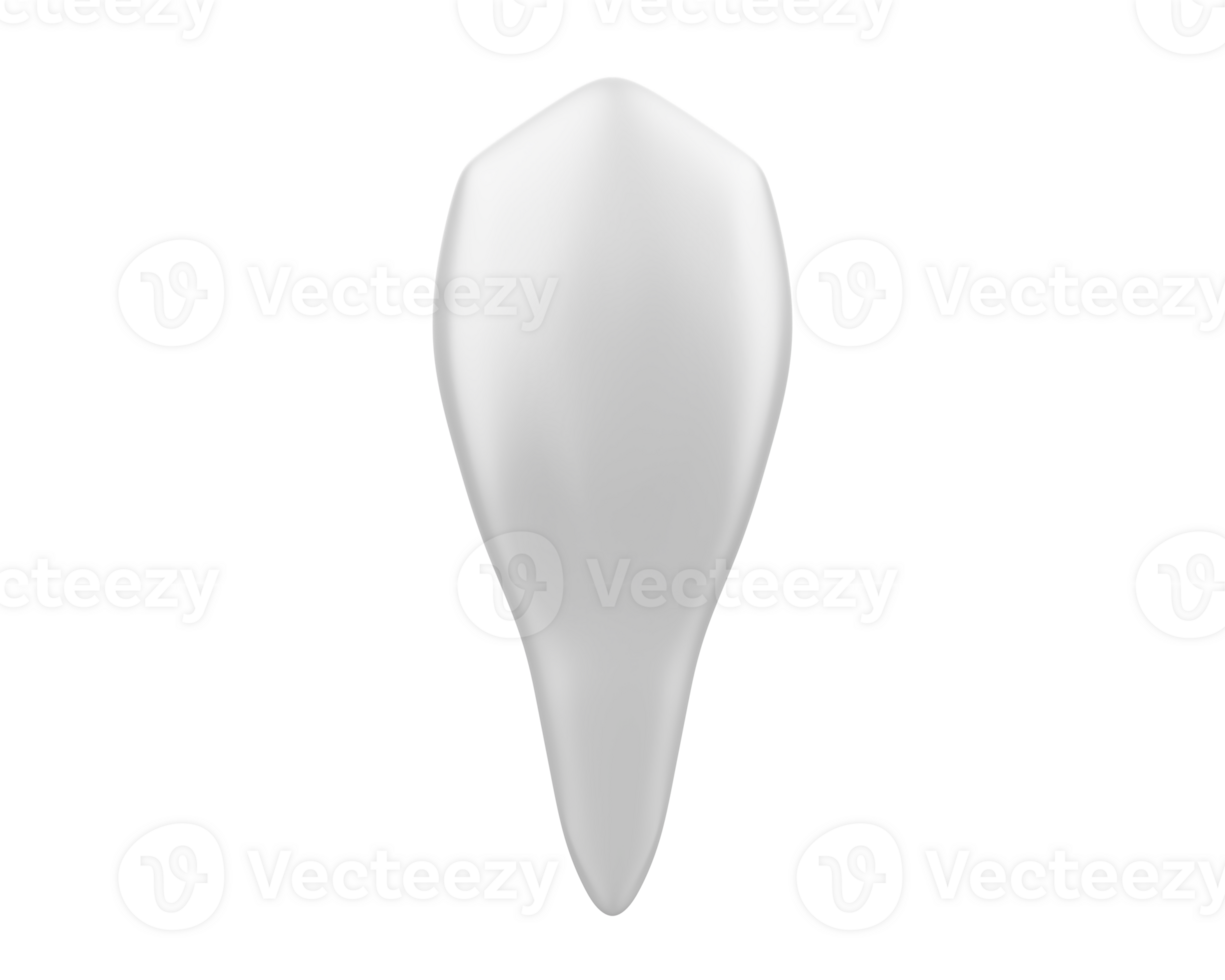 Tooth isolated on background. 3d rendering - illustration png