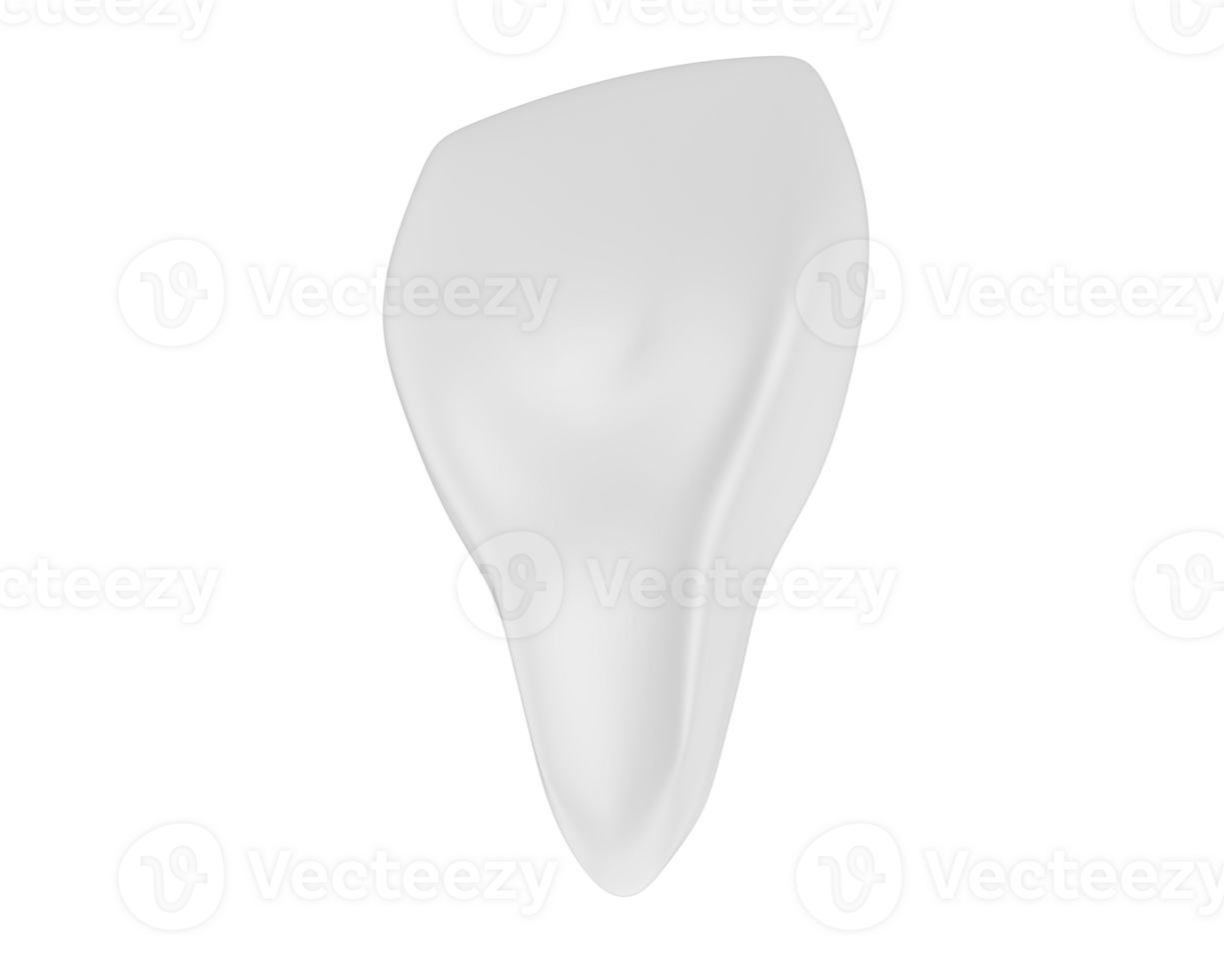 Tooth isolated on background. 3d rendering - illustration png