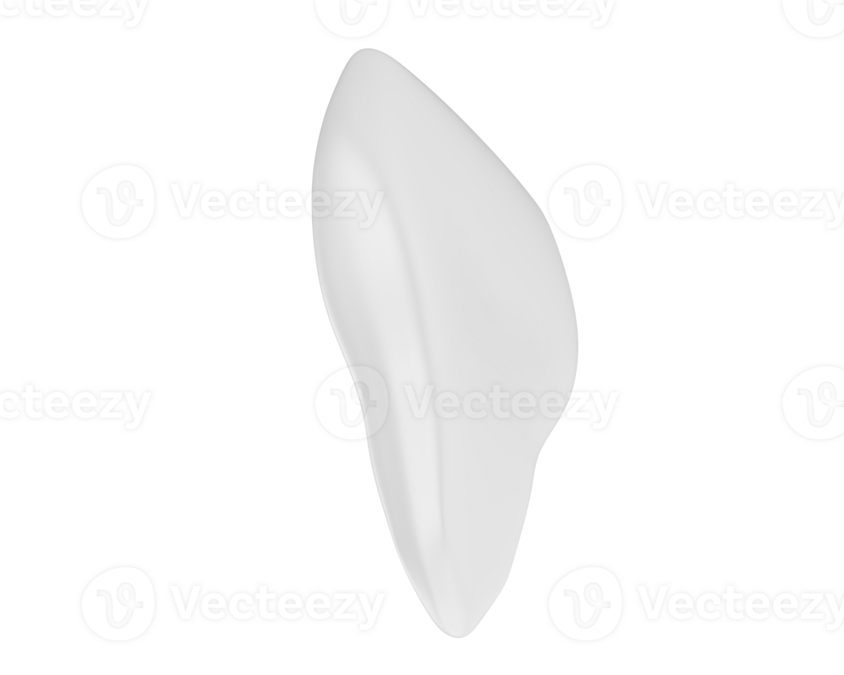 Tooth isolated on background. 3d rendering - illustration png