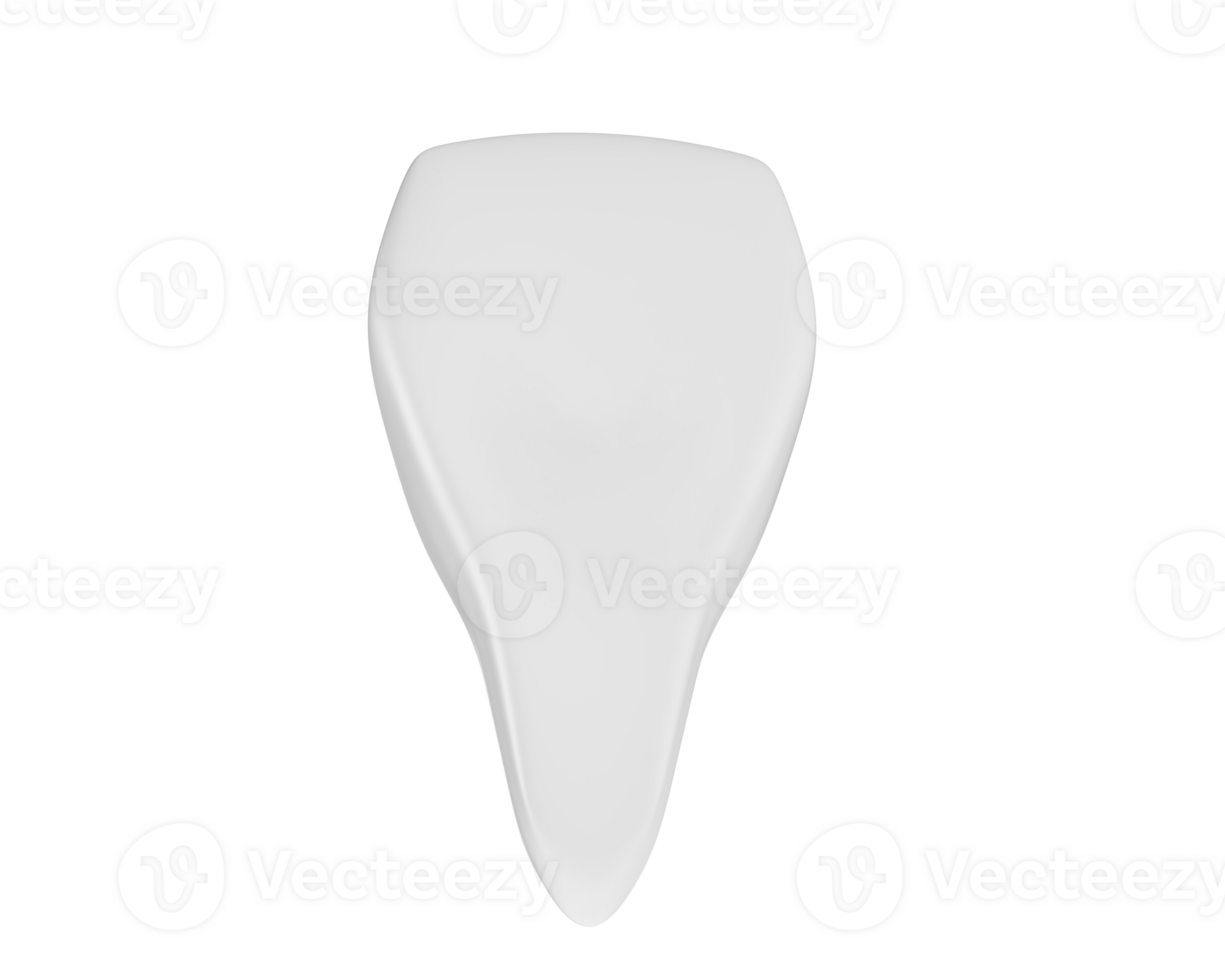 Tooth isolated on background. 3d rendering - illustration png