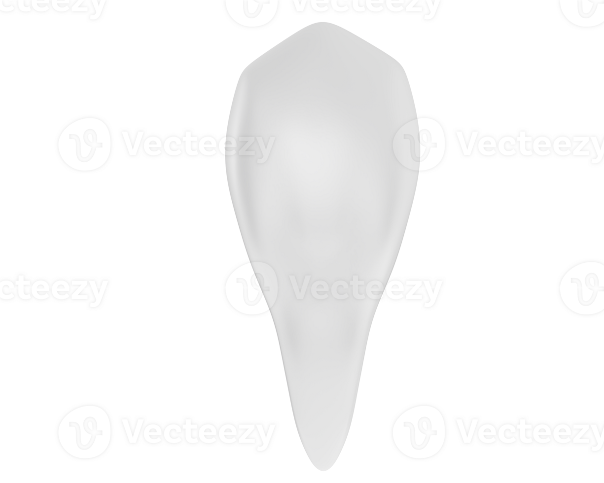 Tooth isolated on background. 3d rendering - illustration png