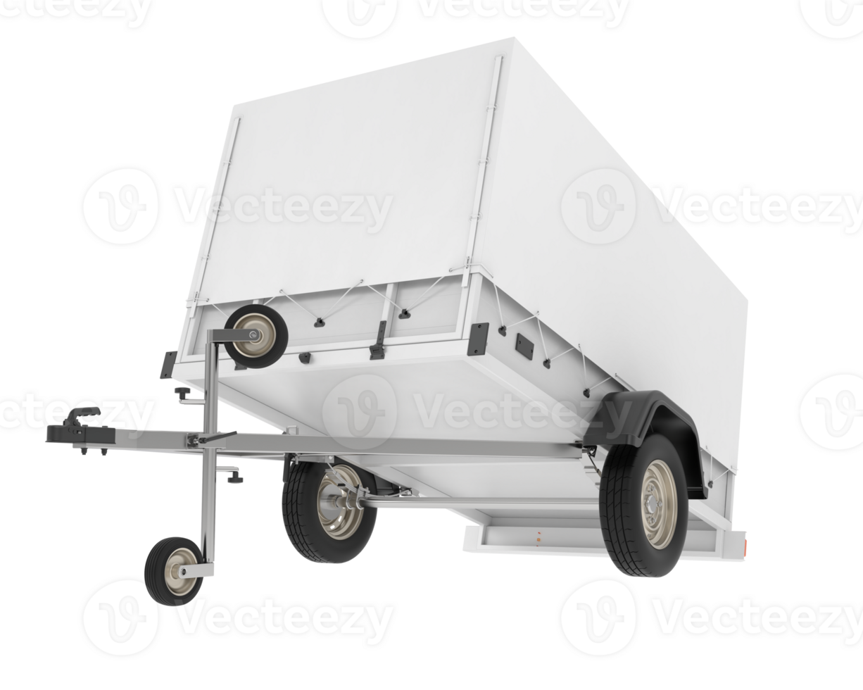 Trailer isolated on background. 3d rendering - illustration png