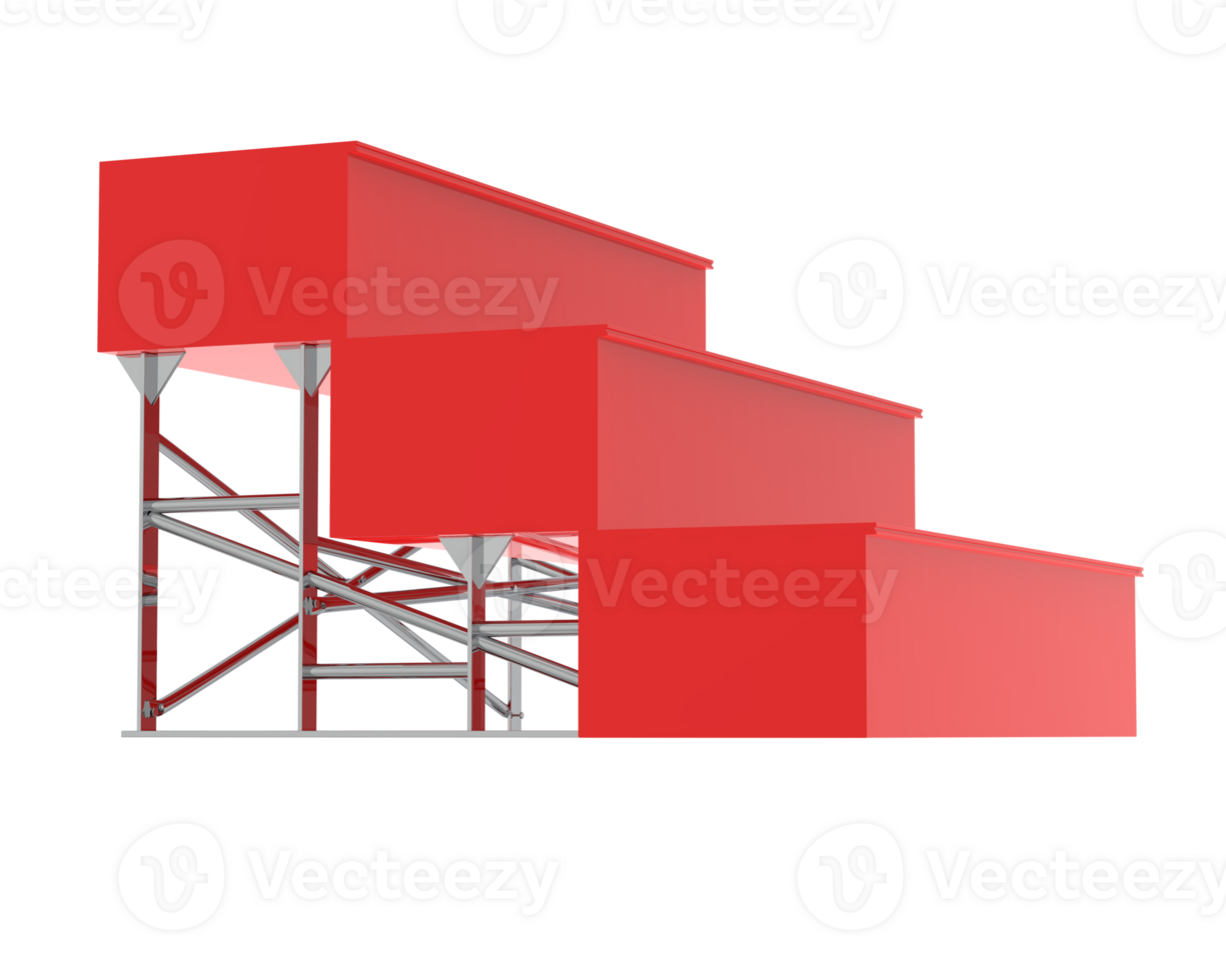 POS store steps isolated on background. 3d rendering - illustration png