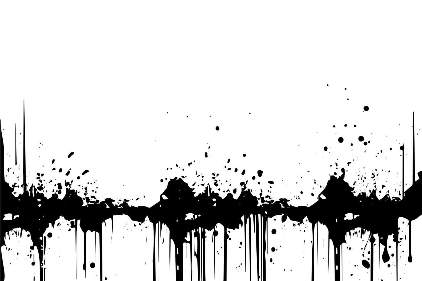 Urban Graffiti Paint Splashes and Ink Stains on Dirty Background. vector